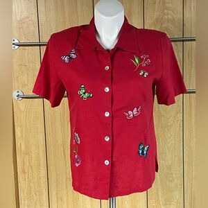 Vintage Megan Lee Blouse SZ - 14